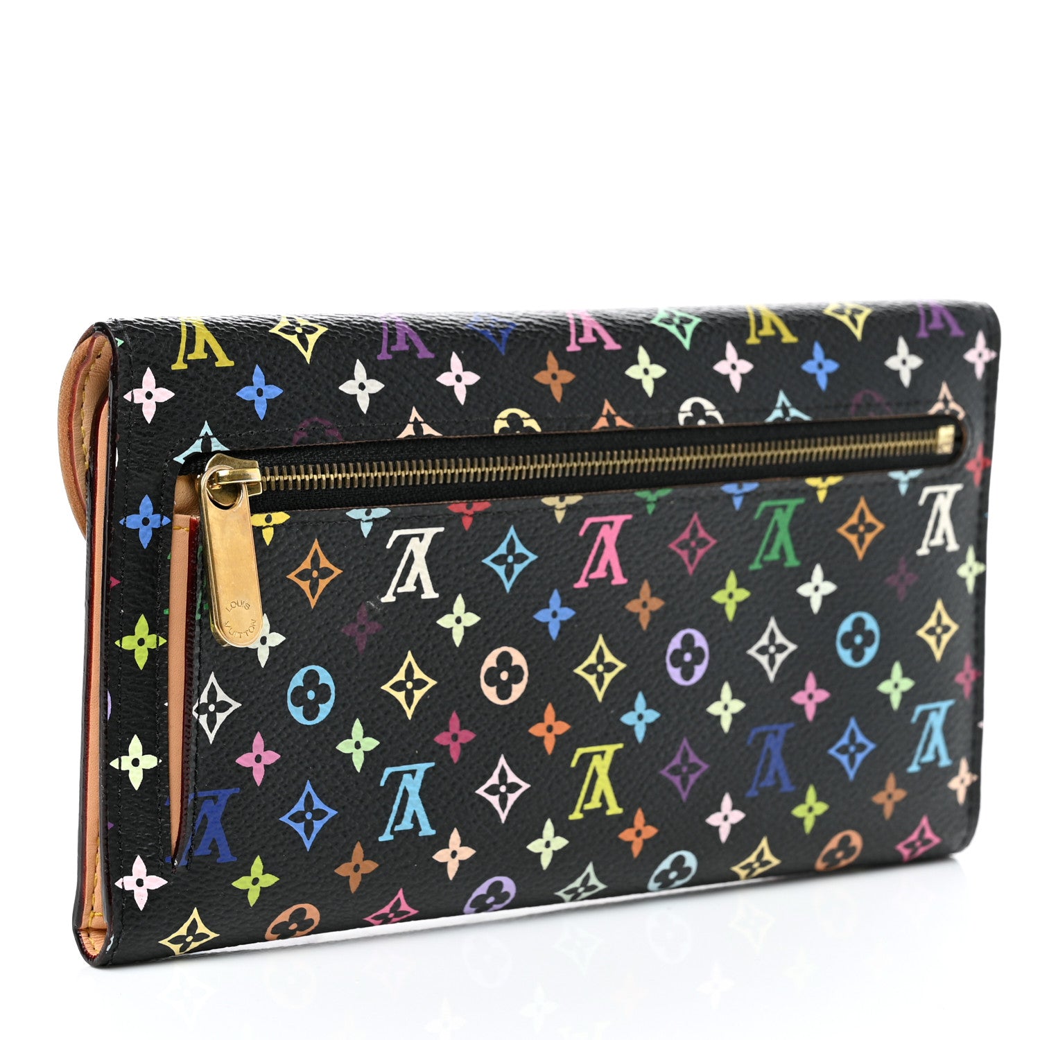 Louis Vuitton Monogram Multicolor Eugenie Wallet Black 3 of 10