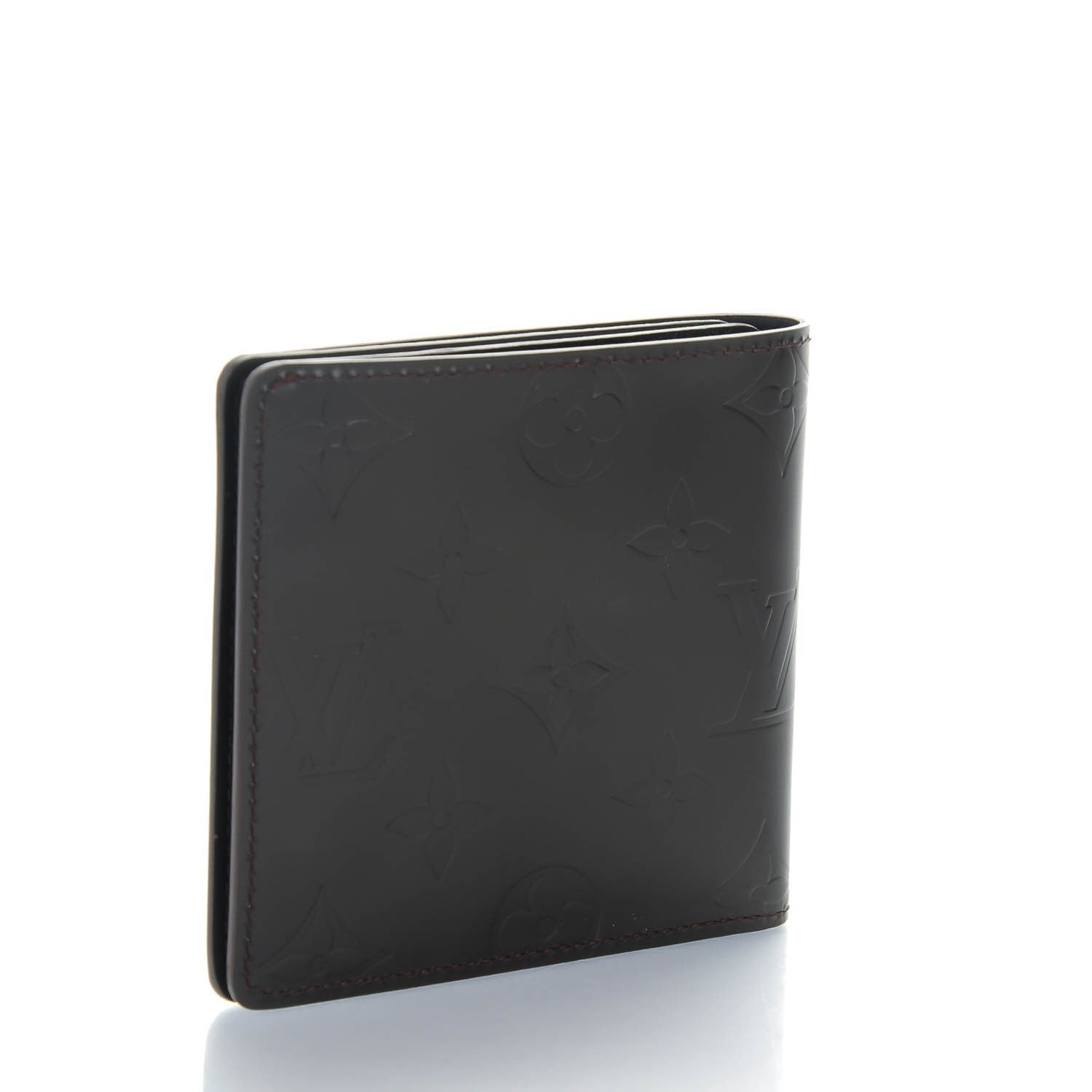 Louis Vuitton Monogram Glace Compact Wallet Cafe Brown 3 of 7