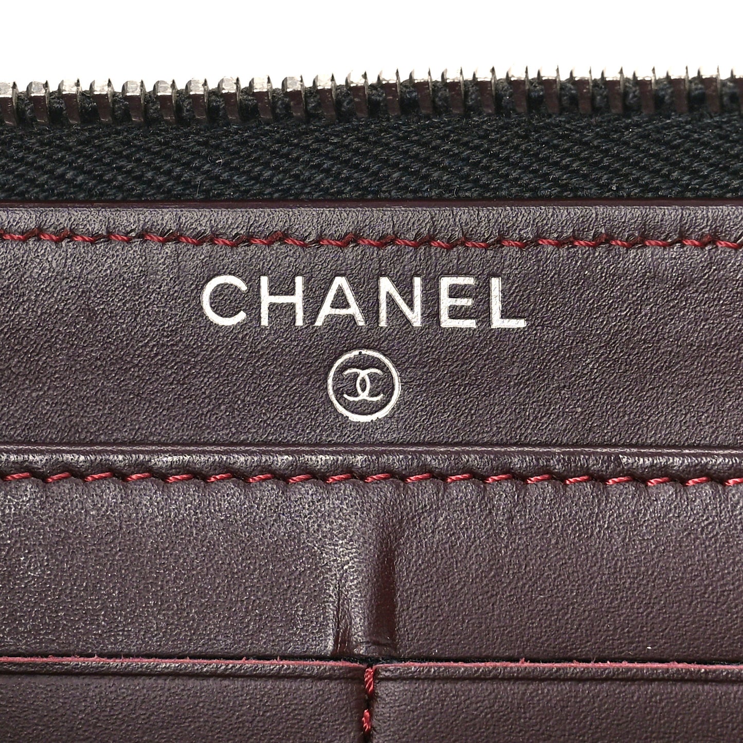 Caviar Quilted Large Gusset Zip Around Wallet Black
