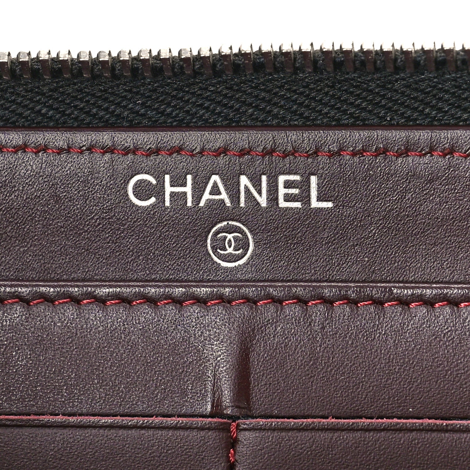 Chanel Caviar Quilted Large Gusset Zip Around Wallet Black 6 of 9