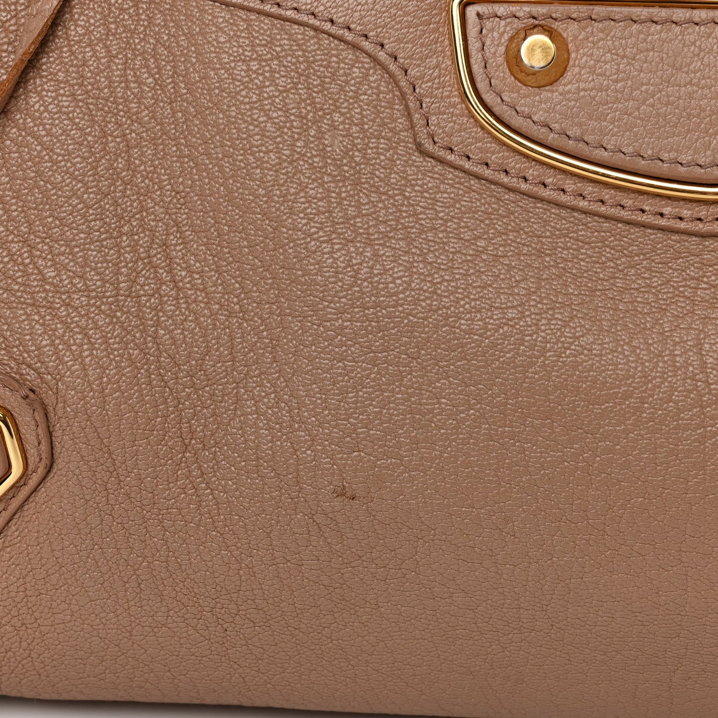 Chevre Gold Metallic Edge Hardware City Rose Des Sables