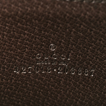 Gucci GG Supreme Monogram Tian Zip Around Card Case Wallet Beige Multicolor New Acero 6 of 8
