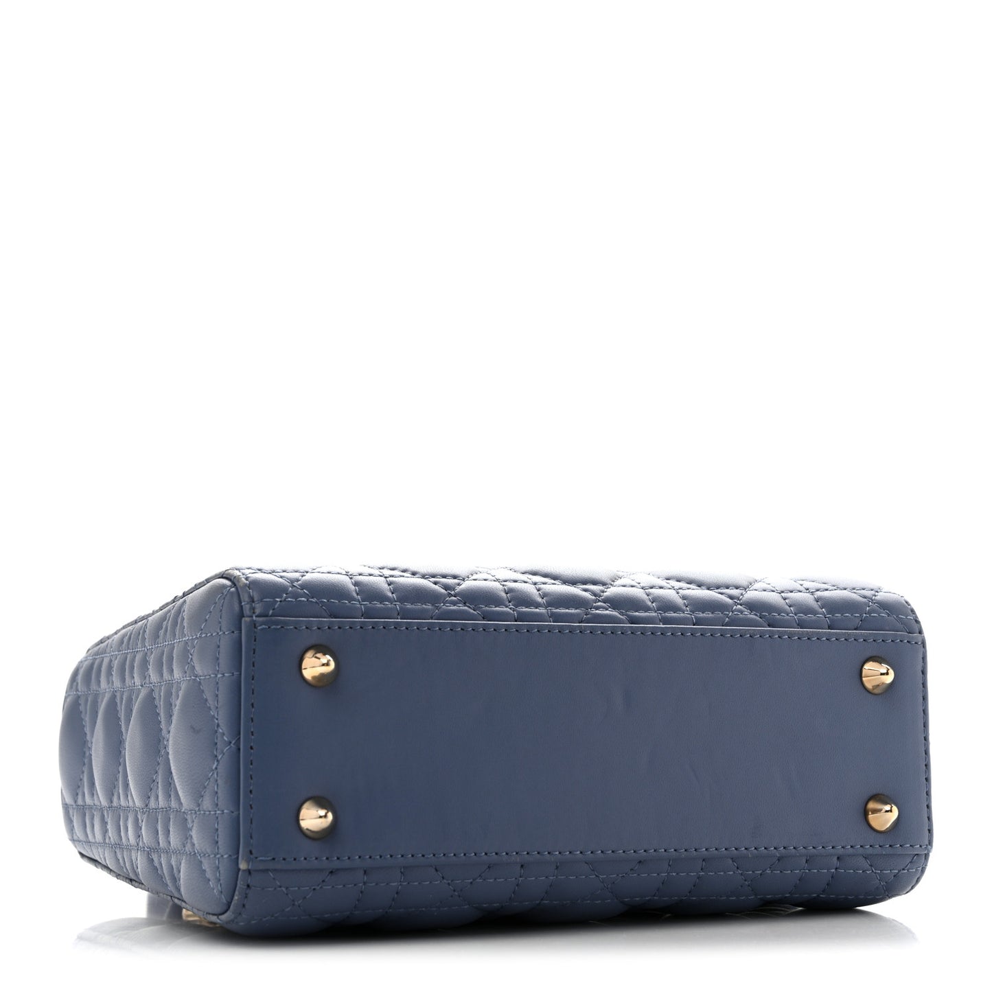 Lambskin Cannage Small My ABCDior Lady Dior Denim Blue