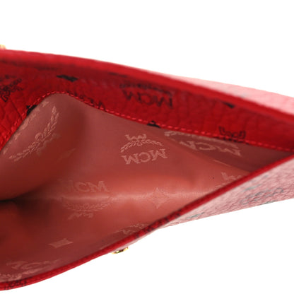 MCM Visetos Envelope Clutch Red 5 of 8
