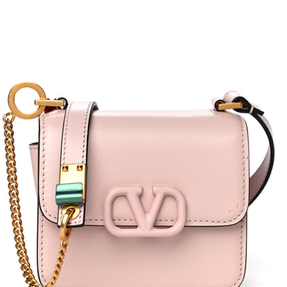 Valentino Garavani Smooth Calfskin Micro VSling Shoulder Bag Rose Quartz 7 of 10