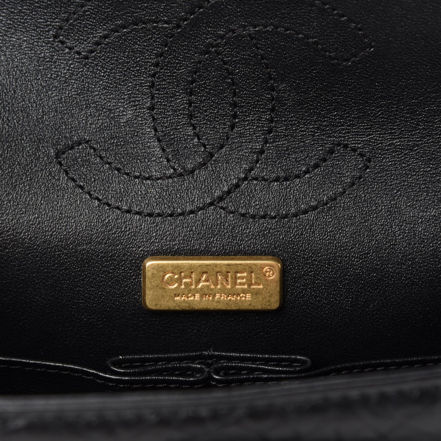 Aged Calfskin Casino 2.55 Reissue 224 Flap Black