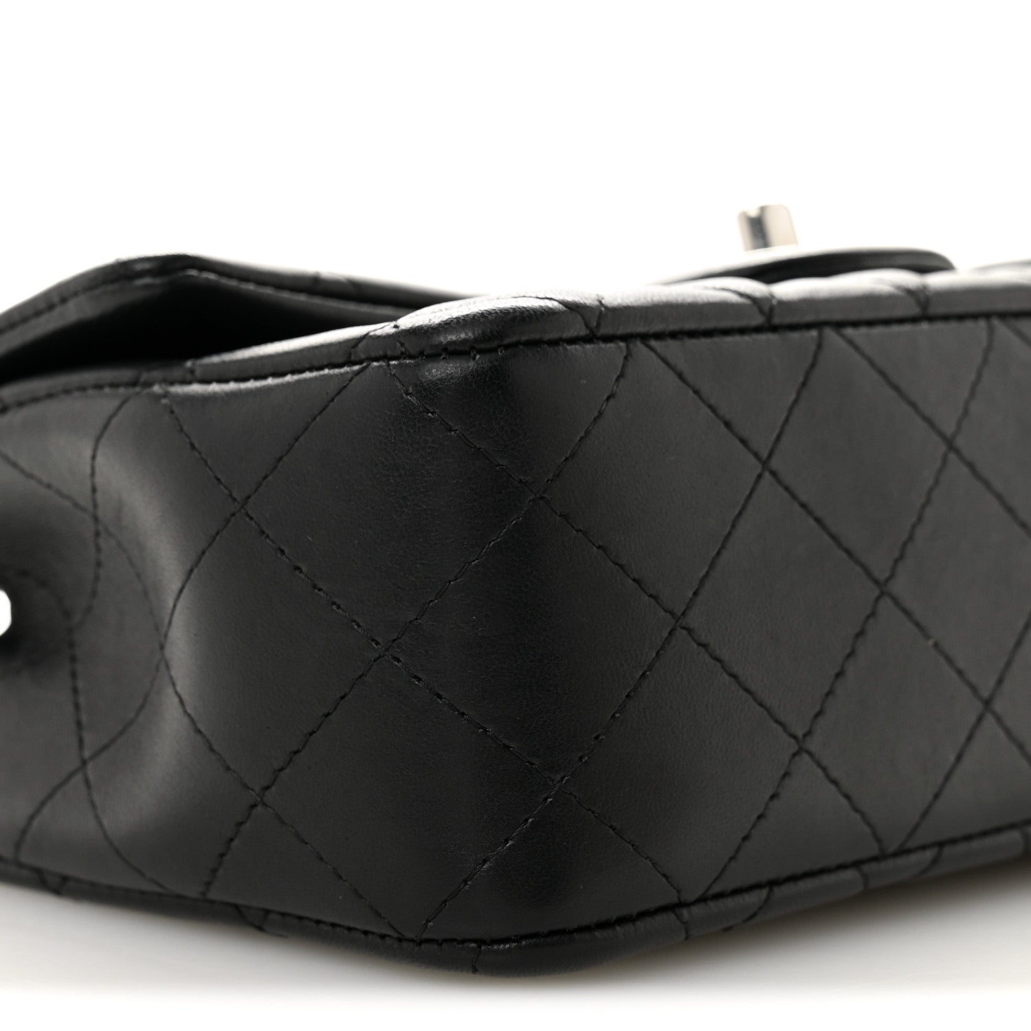 Chanel Lambskin Quilted Mini Rectangular Flap Black 8 of 10