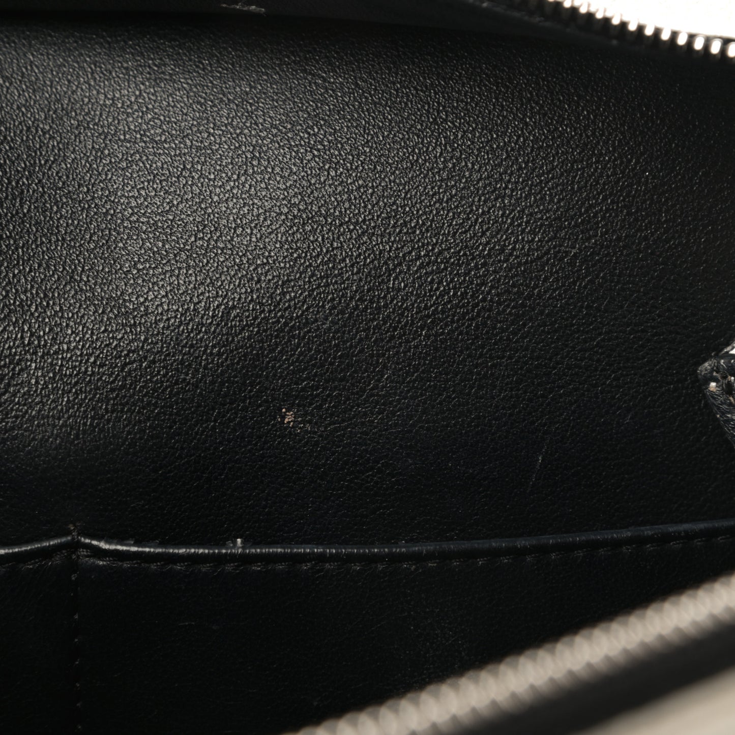 Grained Calfskin Medium Edge Shoulder Bag White