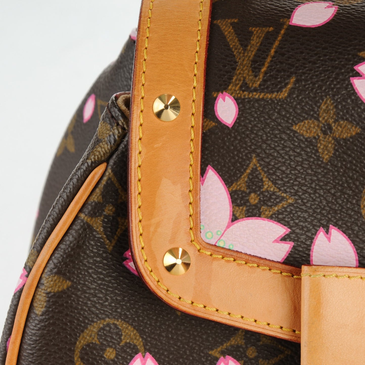 Monogram Cherry Blossom Sac Retro Bag Brown