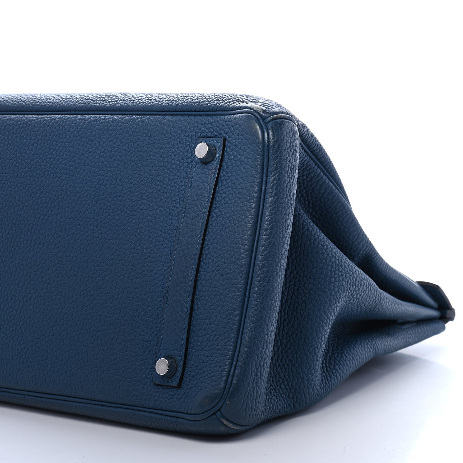 Hermes Taurillon Clemence Birkin 35 Bleu Thalassa 9 of 10