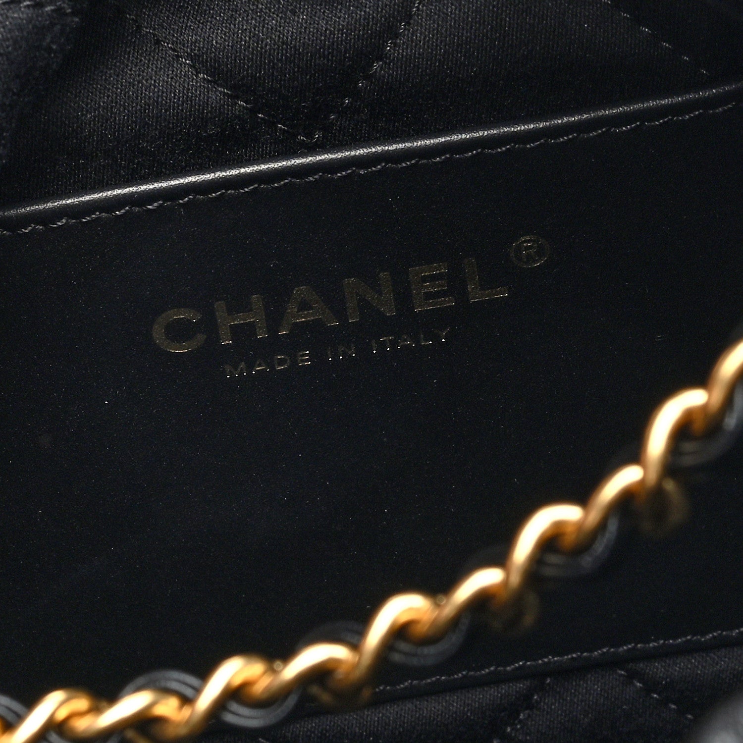 Chanel Shiny Calfskin Quilted Pearl CC Chain Mini Chanel 22 Black 6 of 11