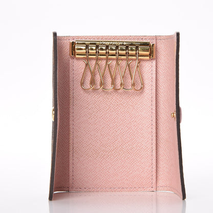 Louis Vuitton Damier Ebene Multicles 6 Key Holder Rose Ballerine 5 of 9