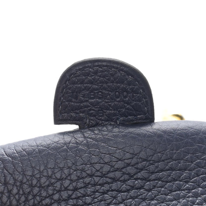 Hermes Taurillon Clemence Quadrille Evelyne III PM Bleu Nuit Bleu Saphir Anemone Capucine 6 of 10