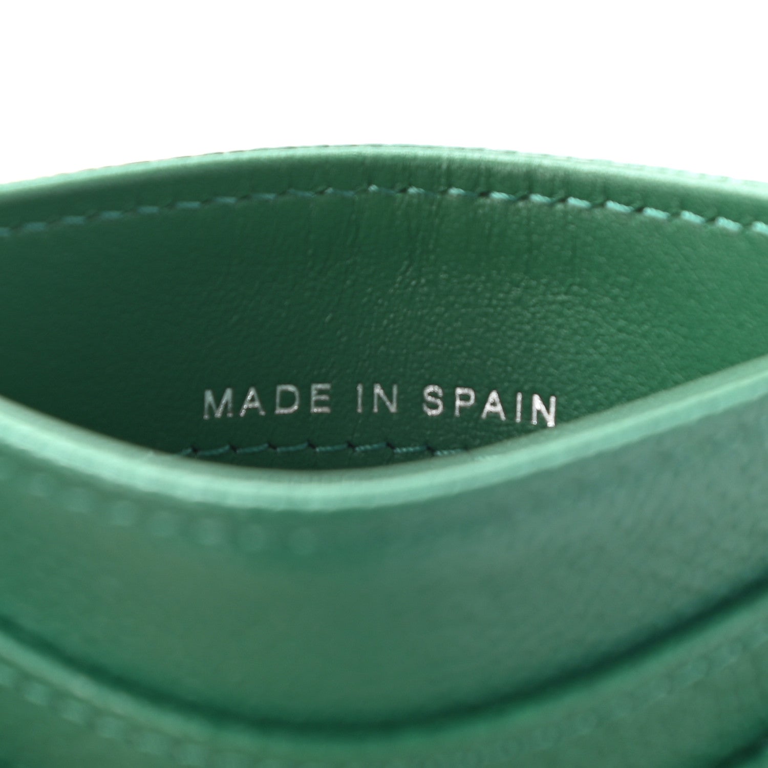 Chanel Caviar Quilted Card Holder Green 7 of 8