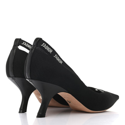 Christian Dior Fabric J'Adior Ribbon Pumps 40.5 Black 4 of 8