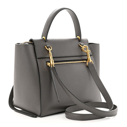 Celine Grained Calfskin Mini Belt Bag Grey 3 of 13