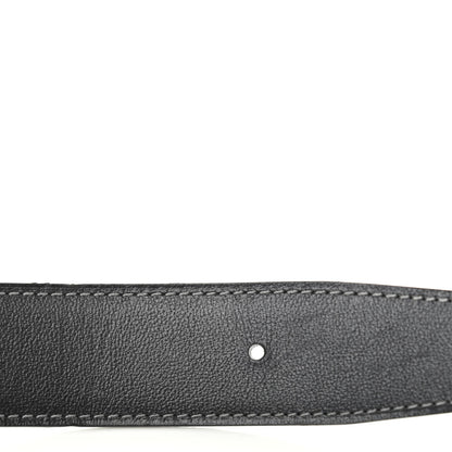 Hermes 135 Togo 32mm Guilloche H Belt 90 Ciel Graphite 6 of 9