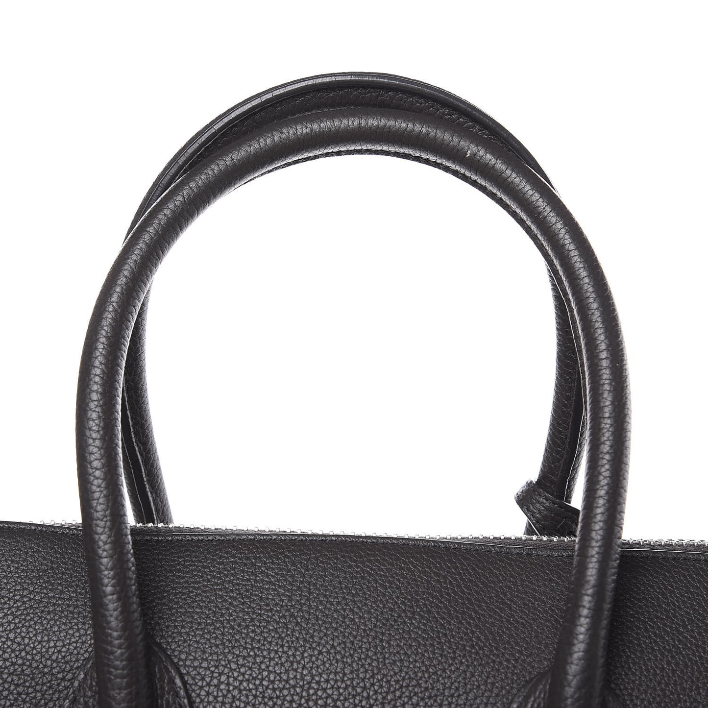 Grained Calfskin Sac De Jour Souple Duffle 36H Asphalt Gray