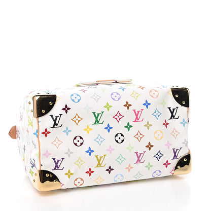 Louis Vuitton Monogram Multicolor Speedy 30 White 4 of 9