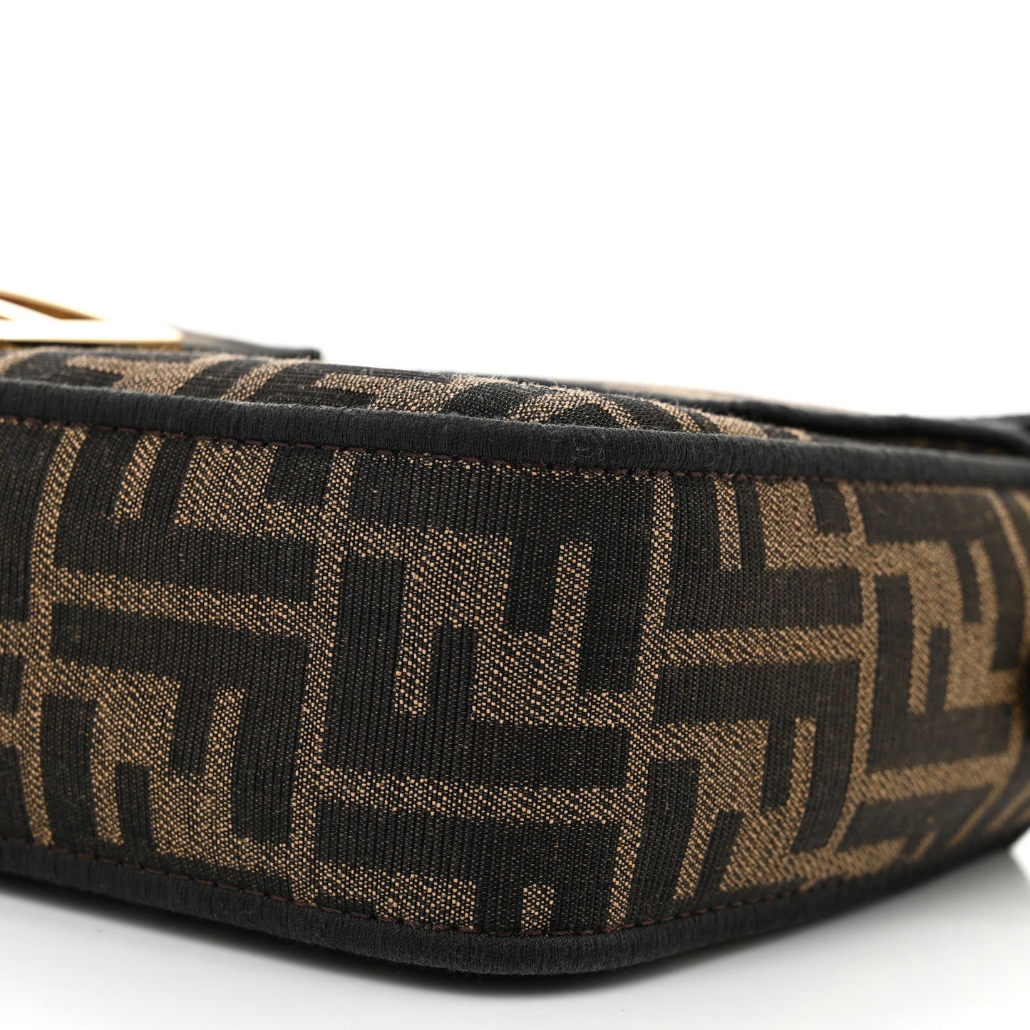 Fabric Jacquard FF 1974 Medium Baguette Tobacco Moro Black