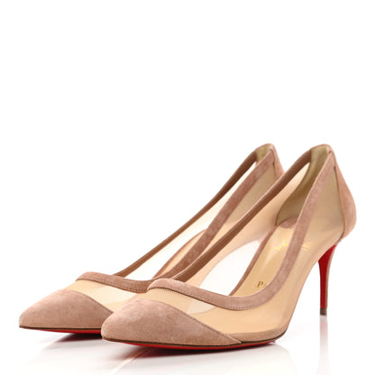 Christian Louboutin Veau Velours Rete Galativi 70 Pumps 40 Courtisane 3 of 7