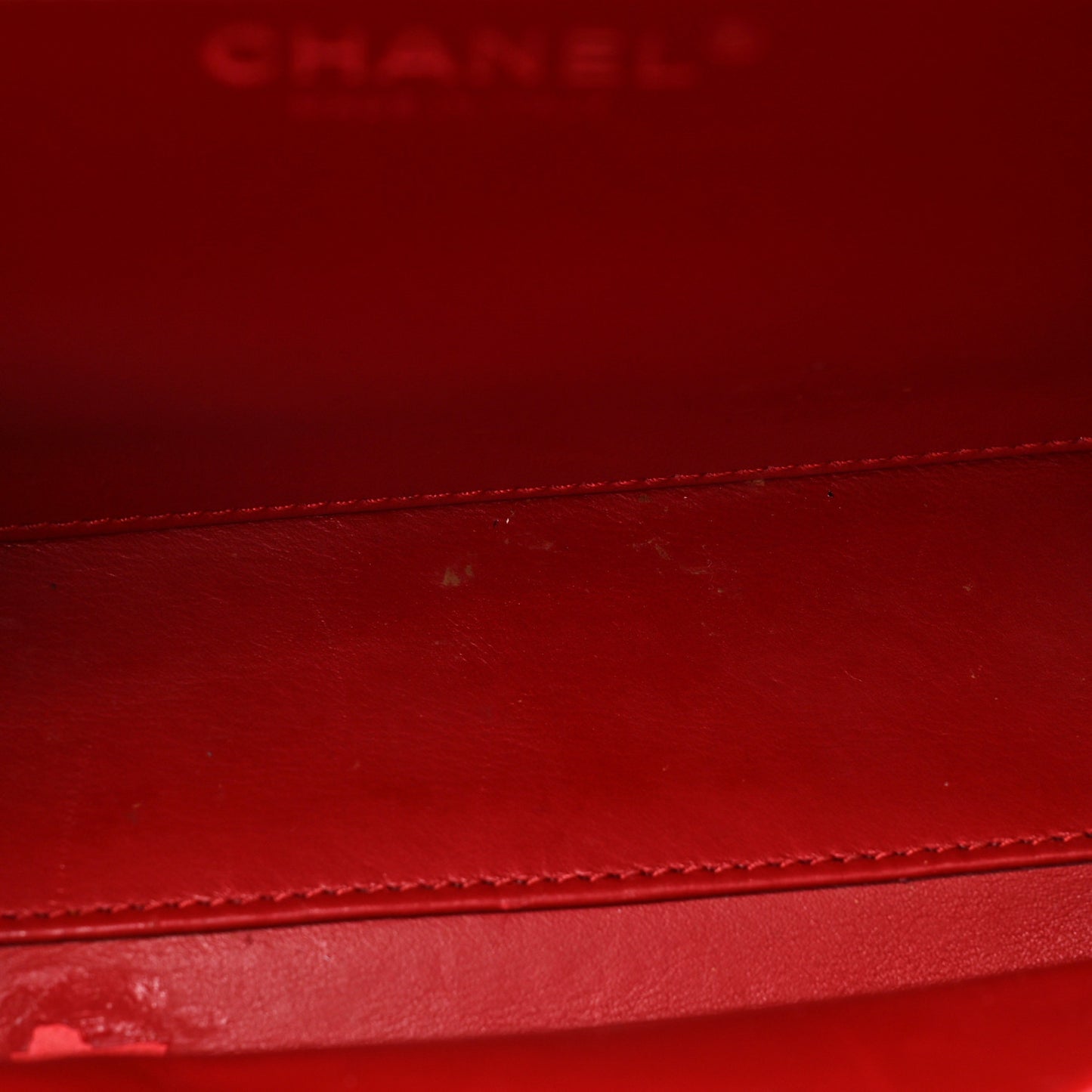 Lambskin Quilted Medium CC Filigree Vanity Case Dark Red