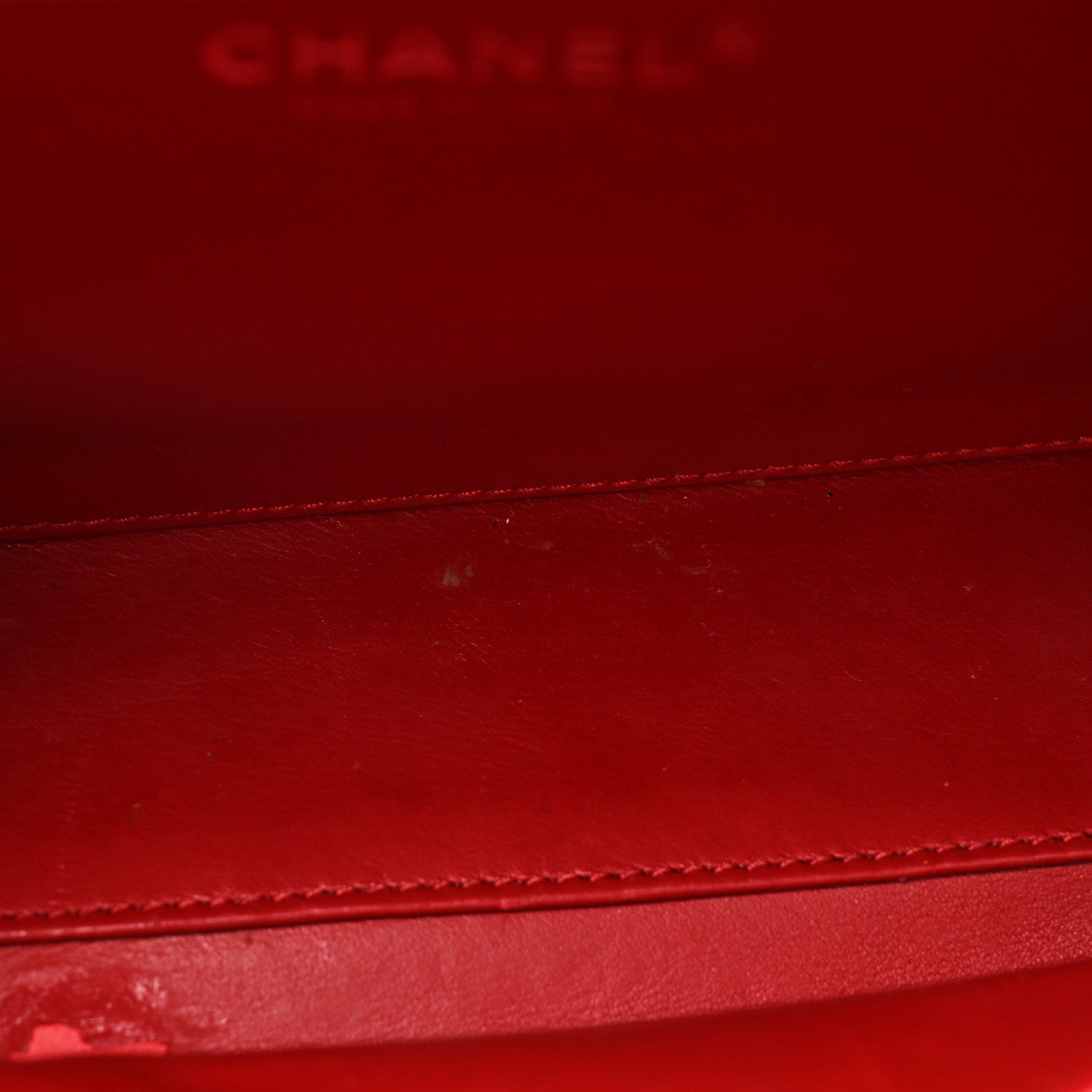 Chanel Lambskin Quilted Medium CC Filigree Vanity Case Dark Red 13 of 25