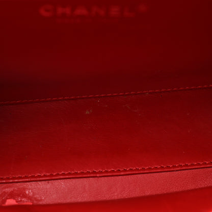 Chanel Lambskin Quilted Medium CC Filigree Vanity Case Dark Red 13 of 25