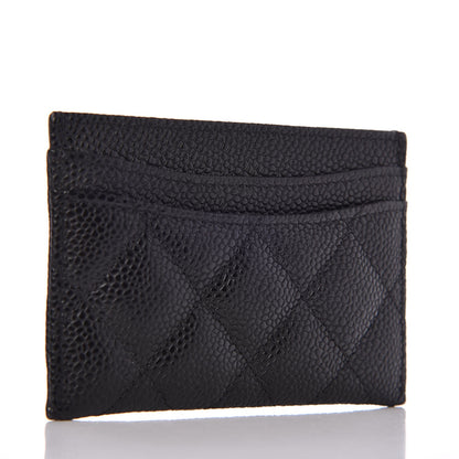 Chanel Caviar Quilted Card Holder Black 3 of 9