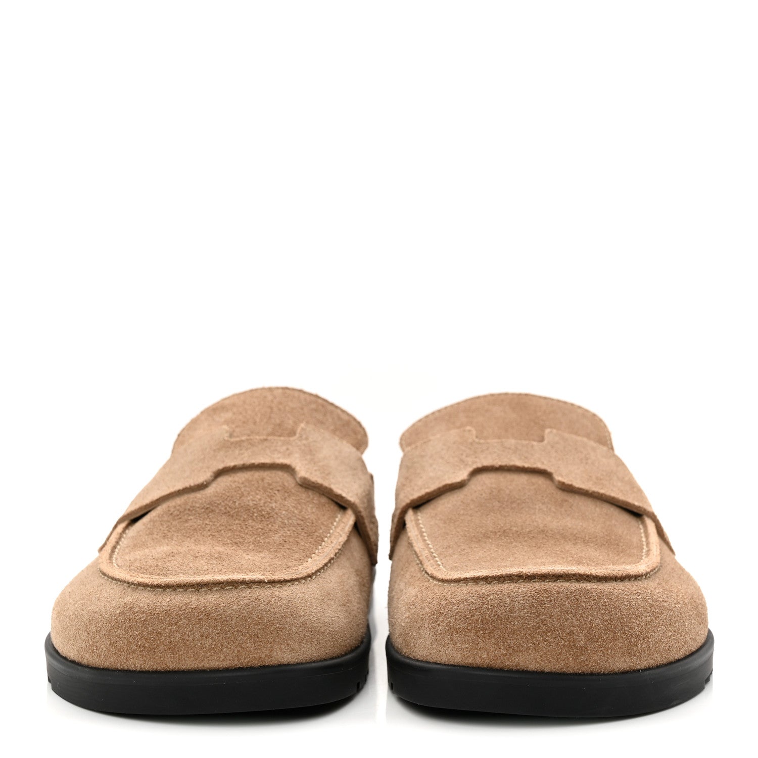Hermes Suede Calfskin Womens Go Mules 38.5 2 of 12