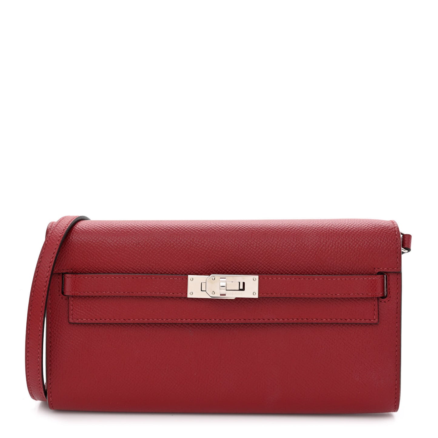 Epsom Kelly Wallet To Go Rouge Grenat