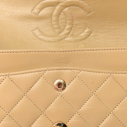 Chanel Lambskin Quilted Small Double Flap Beige 8 of 14