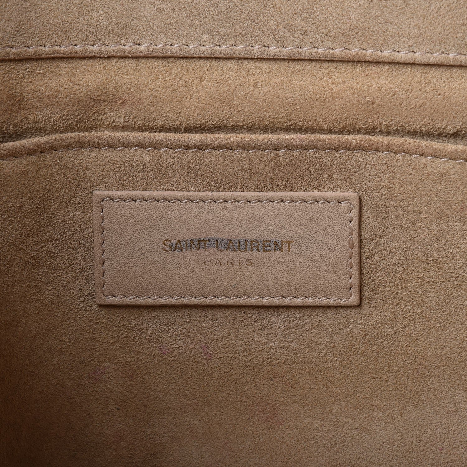 Saint Laurent Calfskin Classic Y Ligne Clutch Light Beige 7 of 11