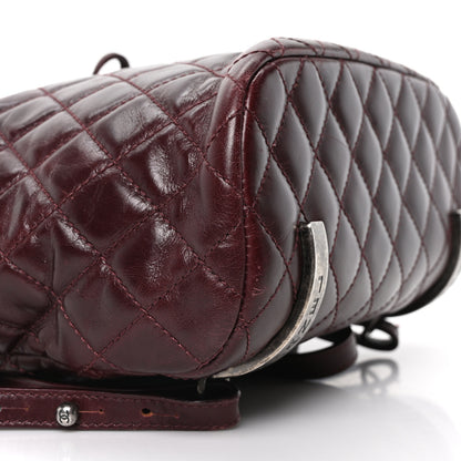 Chanel Glazed Calfskin Quilted Large Salzburg Backpack Burgundy 9 of 10