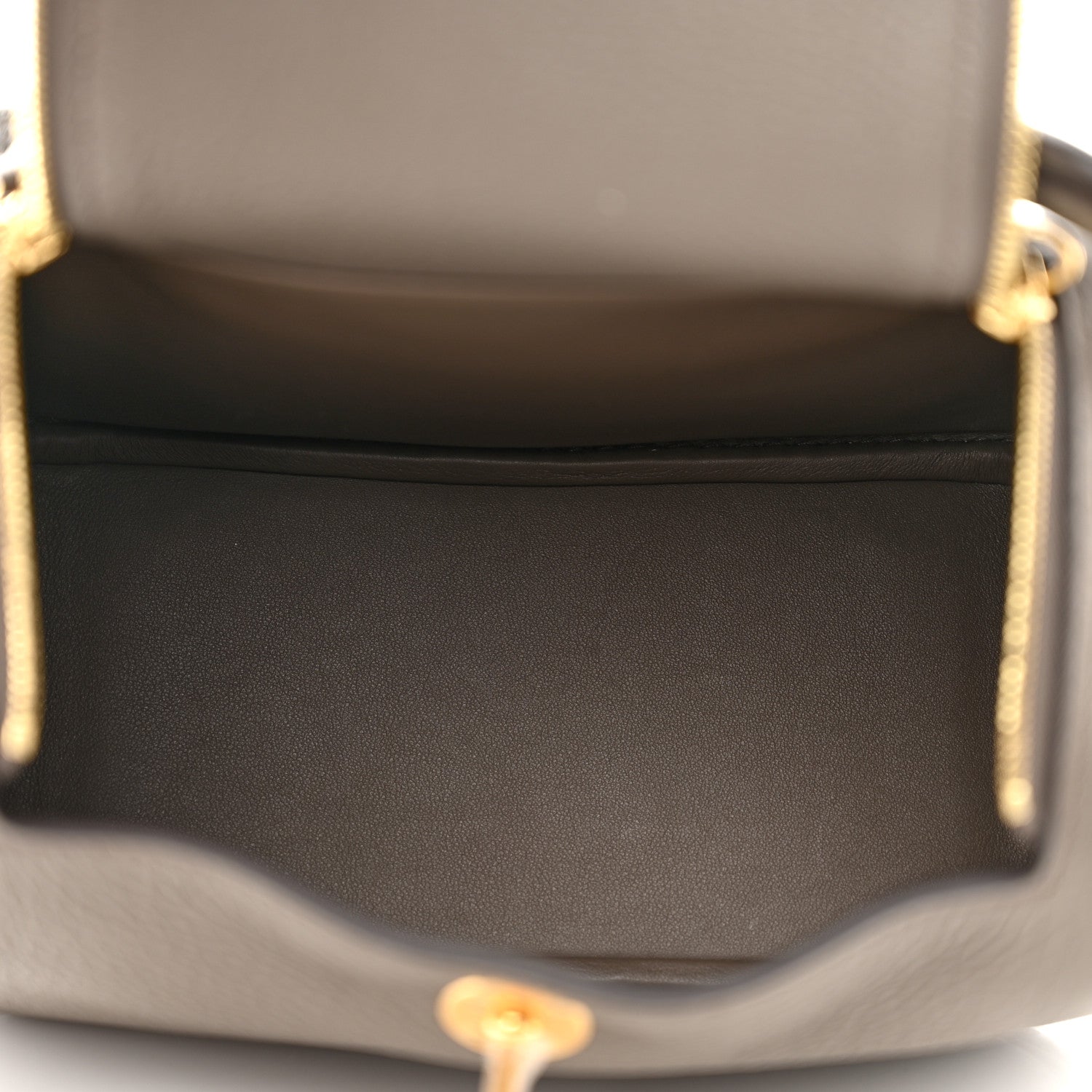 Hermes Taurillon Clemence Mini Lindy 20 Etain 5 of 11