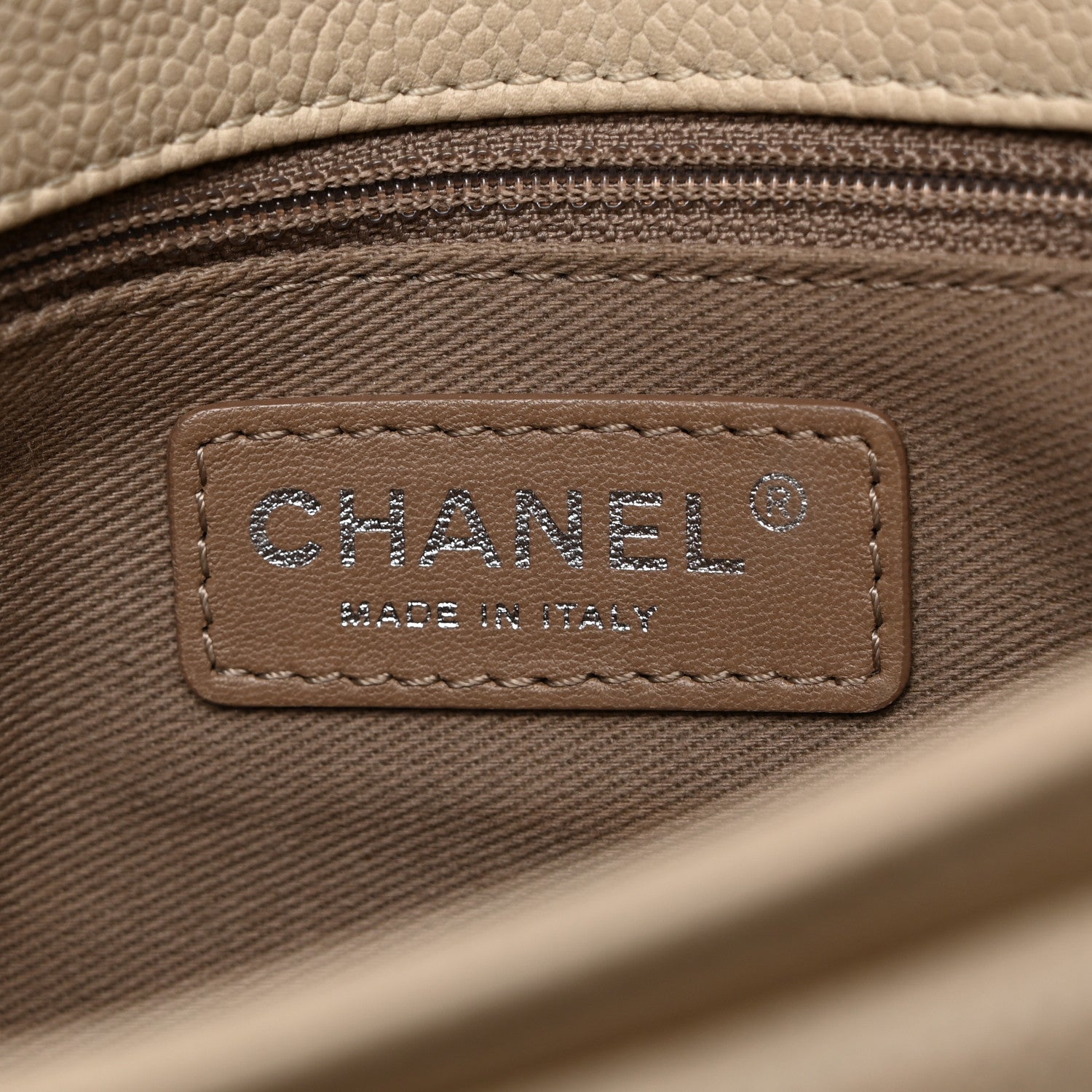 Chanel Caviar Quilted Medium Now and Forever Flap Ivory 6 of 13