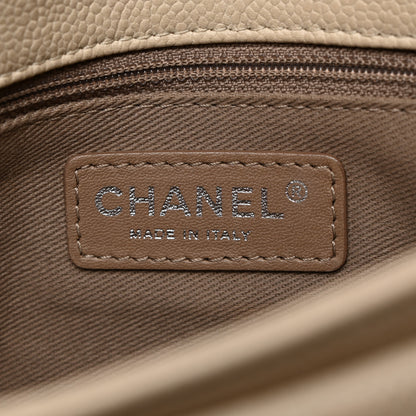 Chanel Caviar Quilted Medium Now and Forever Flap Ivory 6 of 13