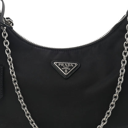Prada Nylon Re-Edition 2005 Shoulder Bag Black 11 of 12