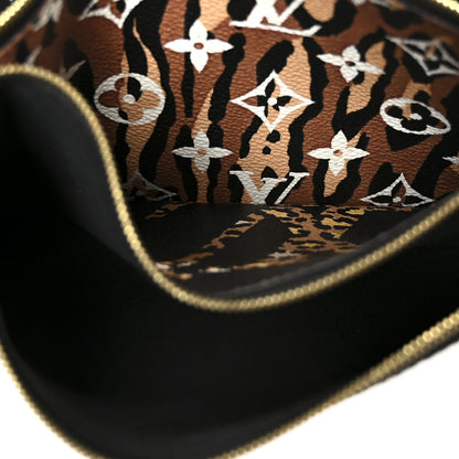 Louis Vuitton Monogram Giant Jungle Pochette Double Zip Black 6 of 13