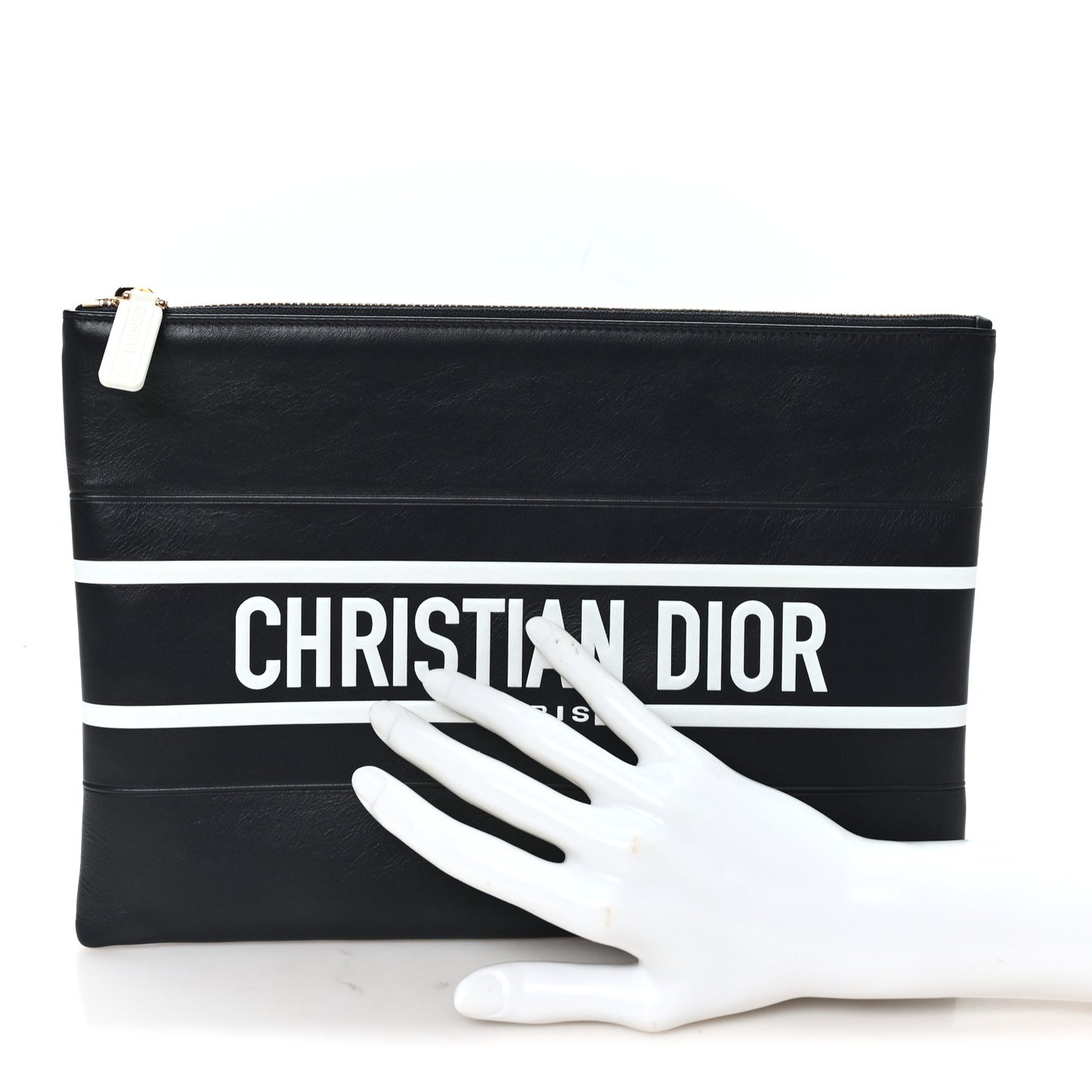 Calfskin Diorissimo Pouch Black