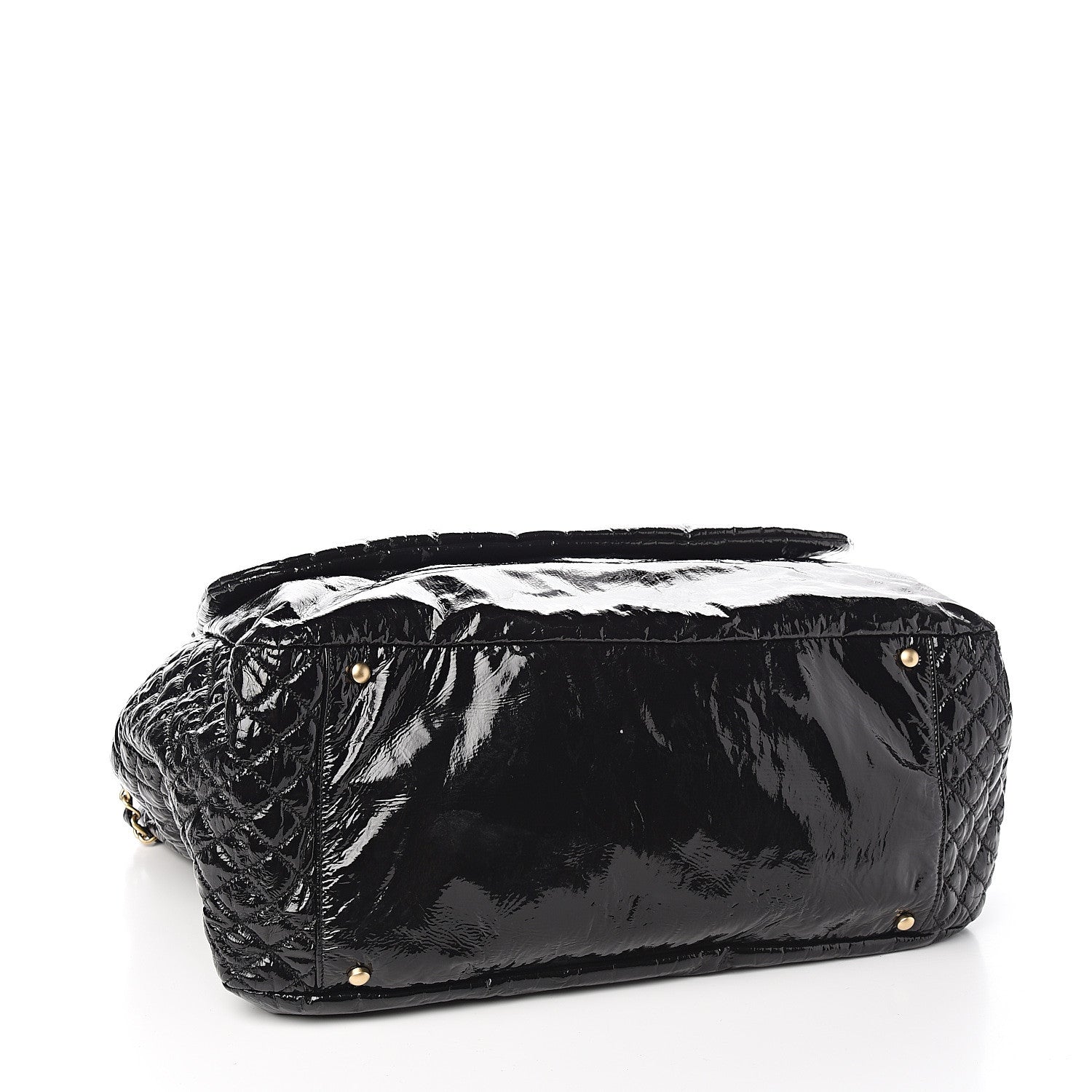 Chanel Vinyl XL Rock and Chain Flap Black 3 of 9