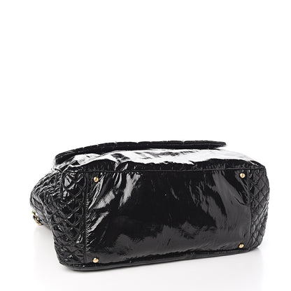 Chanel Vinyl XL Rock and Chain Flap Black 3 of 9