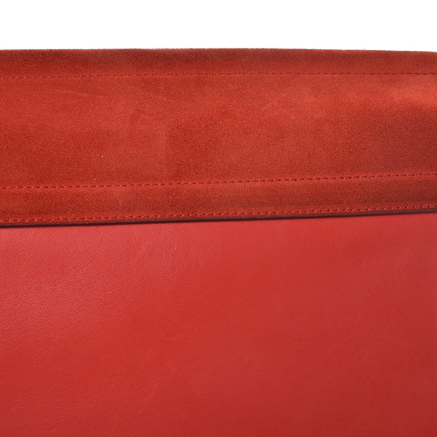 Chloe Calfskin Suede Medium Faye Shoulder Bag Sepia Red 8 of 9