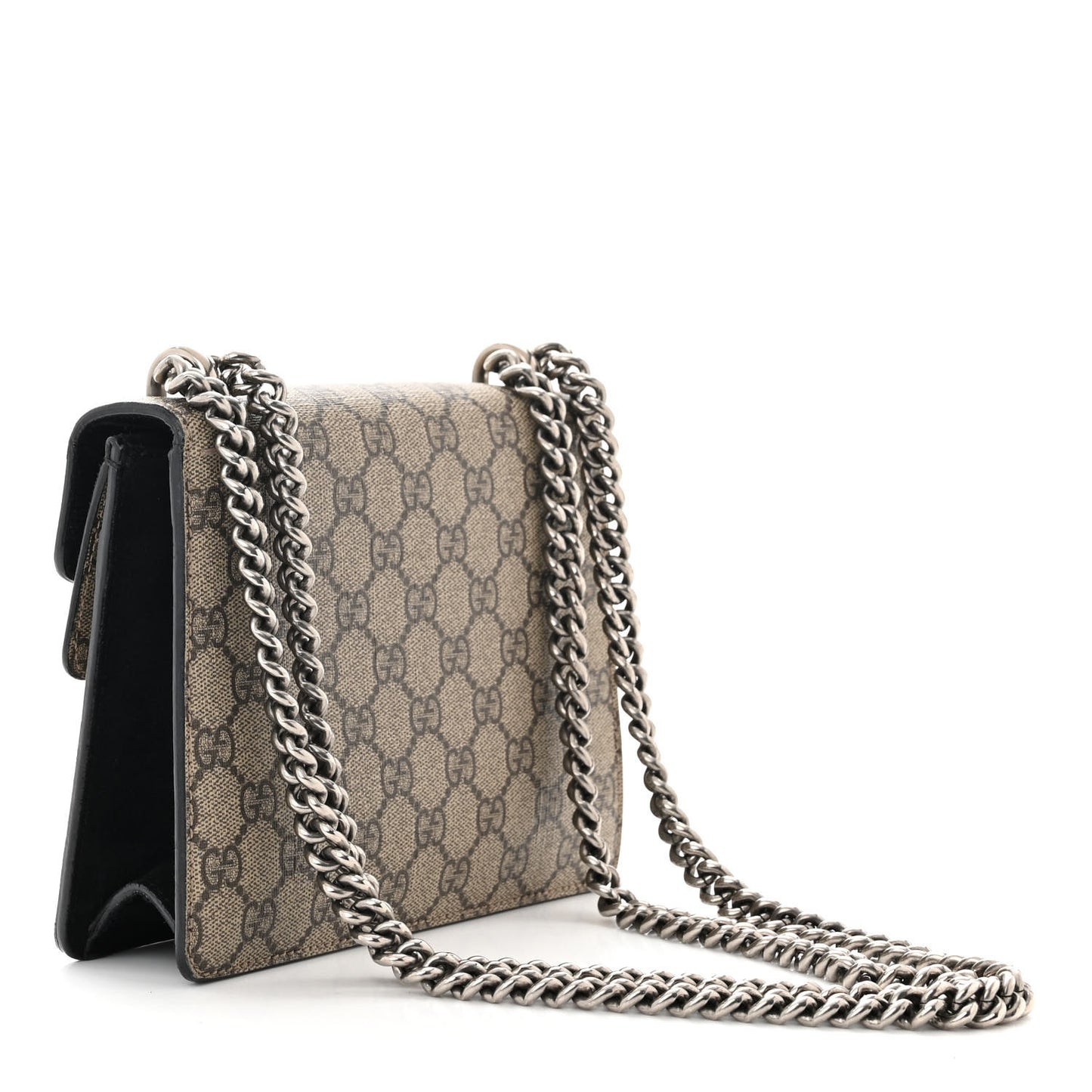 GG Supreme Monogram Mini Dionysus Shoulder Bag Black