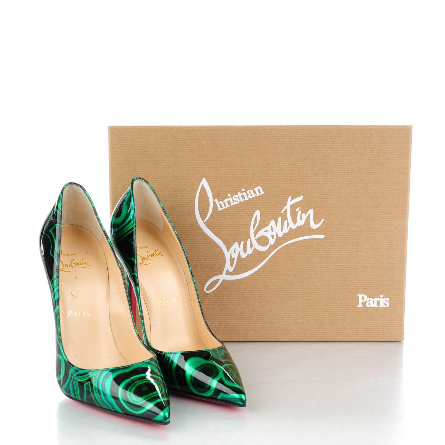 Christian Louboutin Patent Malachite So Kate 120 Pumps 36 Vert 8 of 8
