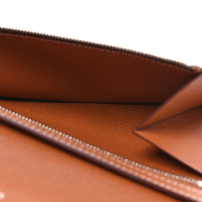 Hermes Epsom Bearn Gusset Wallet Gold 8 of 15