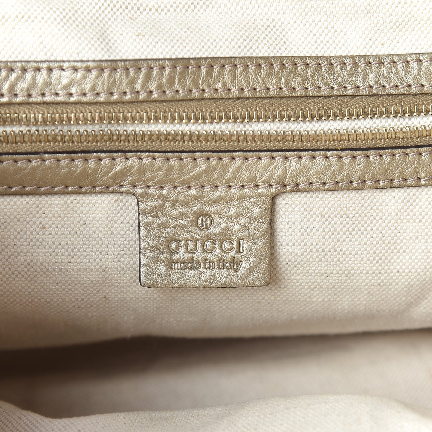 Metallic Pebbled Calfskin Medium Bella Hobo Gold