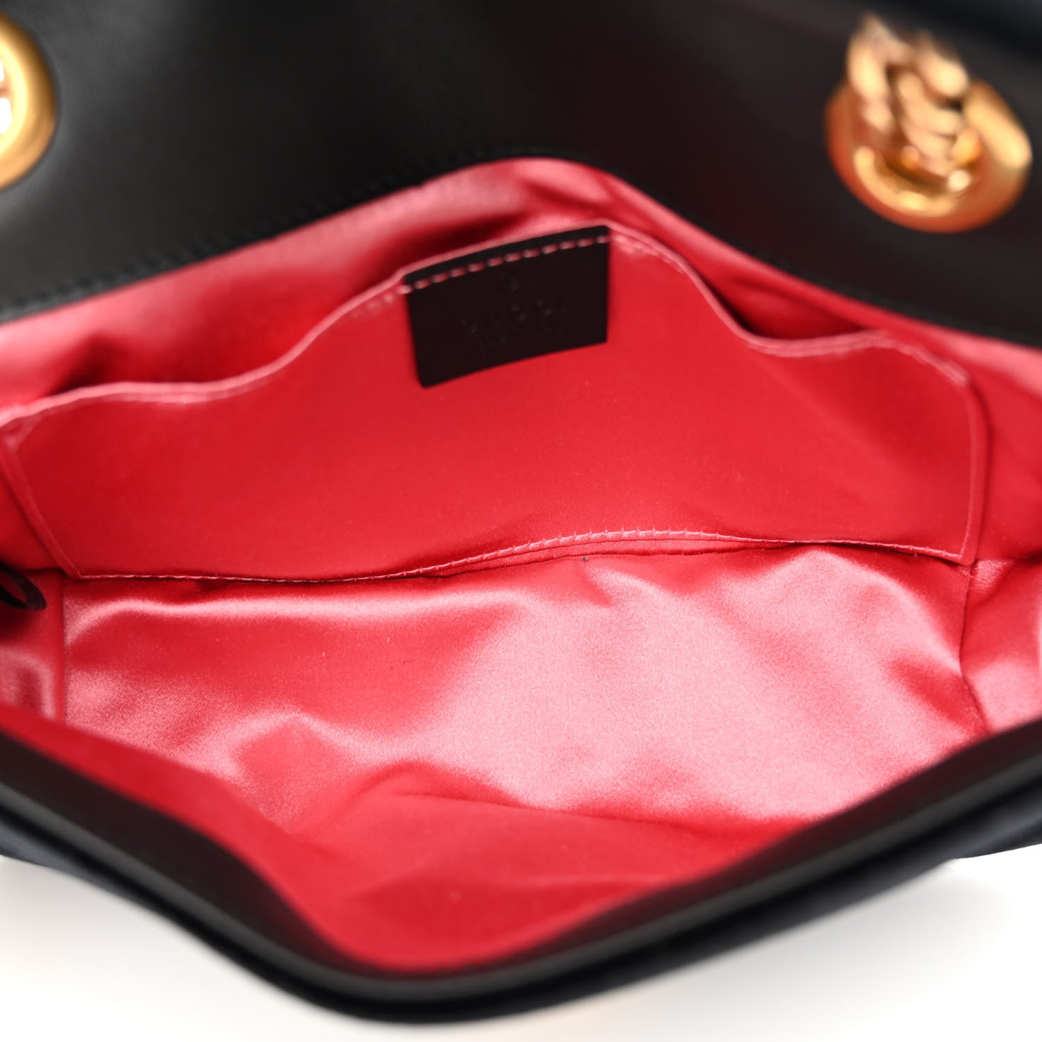 Gucci Velvet Matelasse Mini GG Marmont Shoulder Bag Black 5 of 10
