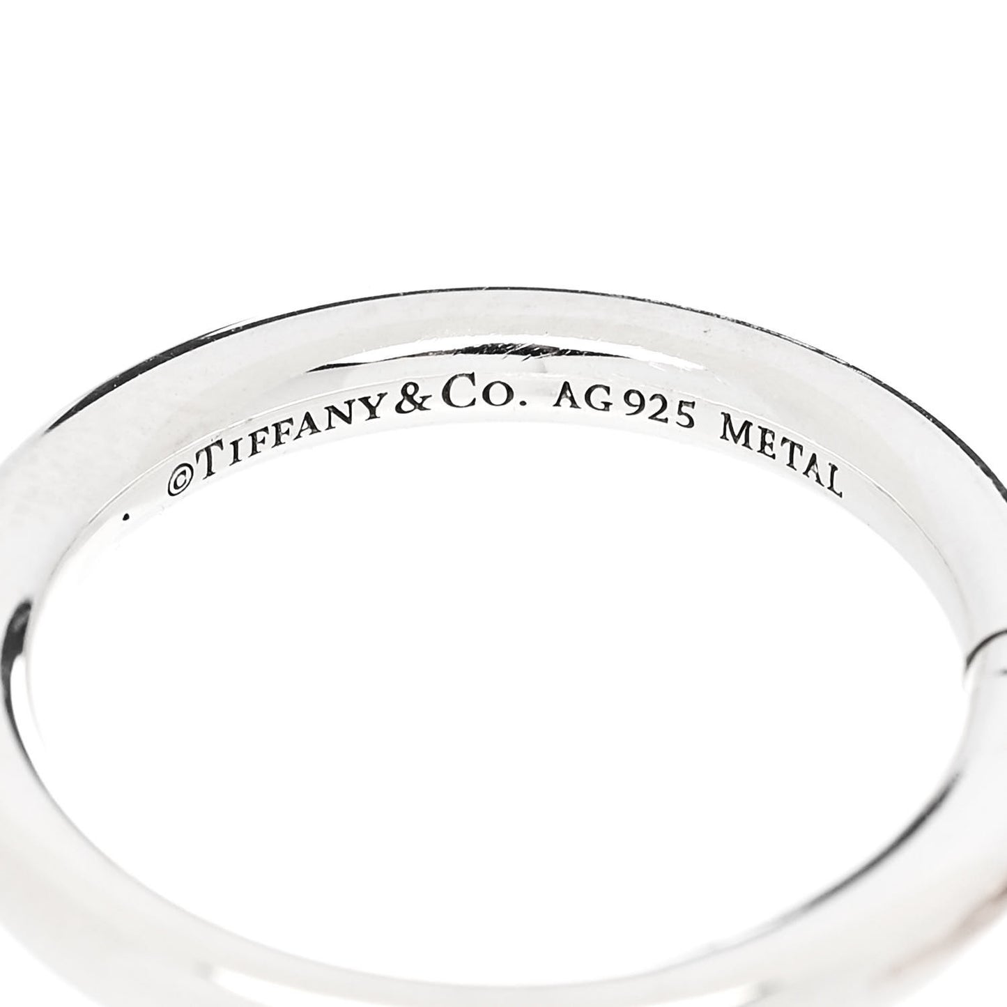 Sterling Silver Rubedo Return to Tiffany Round Charm Ring 50 5.5
