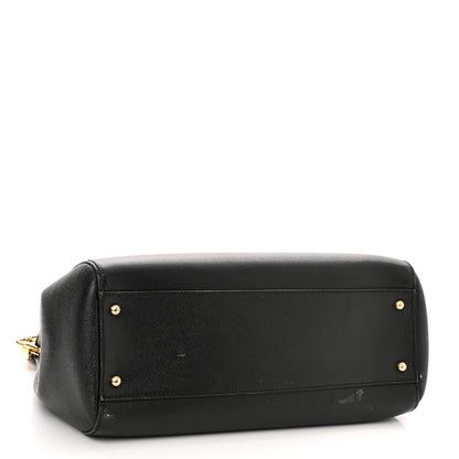 Dolce & Gabbana Dauphine Large Miss Sicily Satchel Black 3 of 15